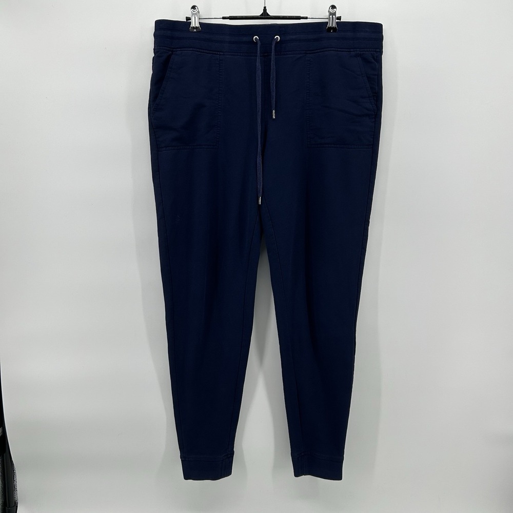 Lauren Ralph Lauren LRL Active‎ Womens Large Navy Jogger Sweatpants Drawstring